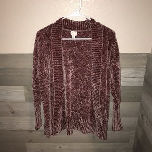 Women’s chenille cardigan
